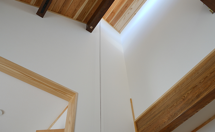 木造住宅：那珂市A邸の天井